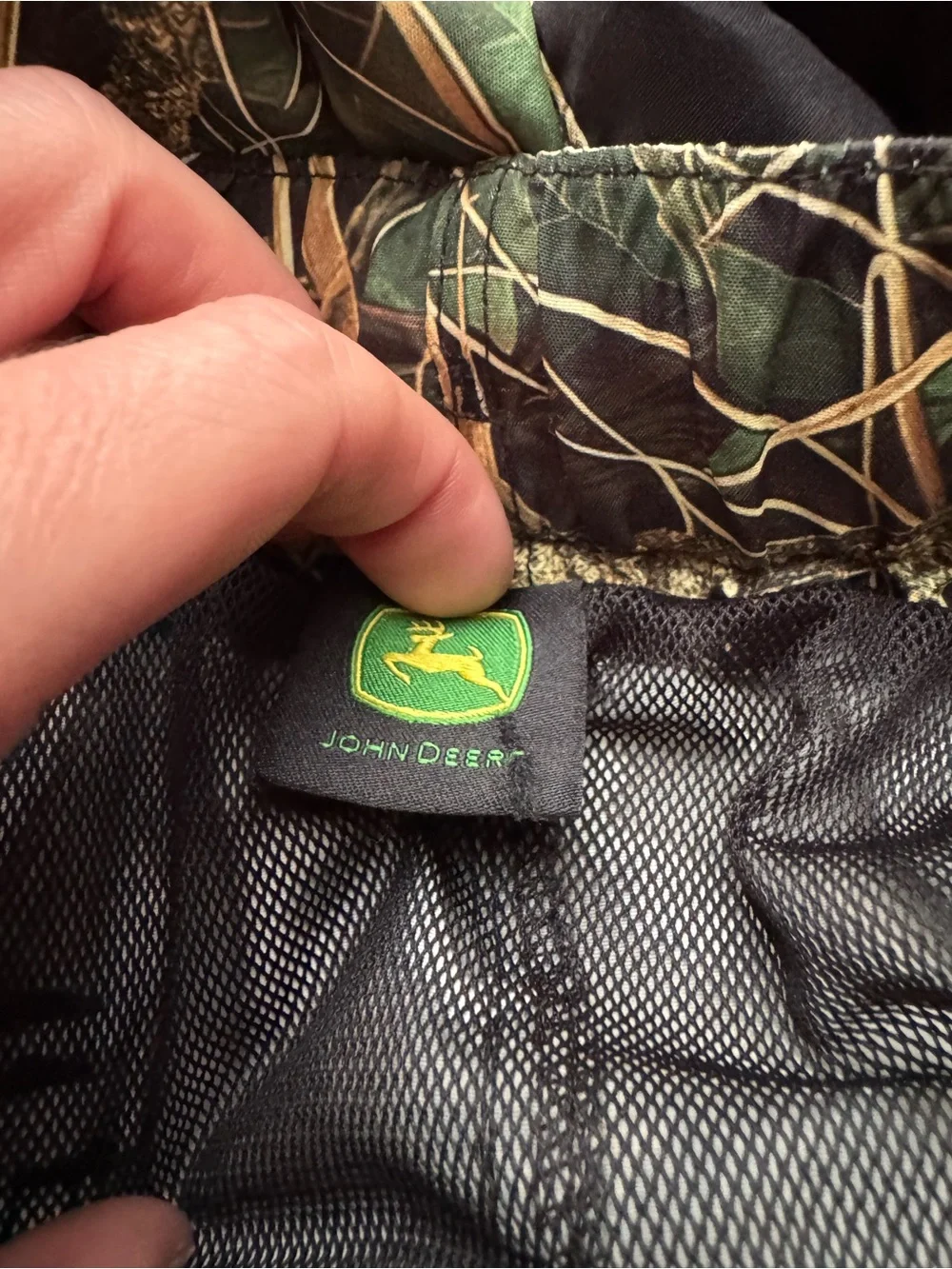 John Deere Boys Camo Swim Trunks Black Green Size XL 14-16